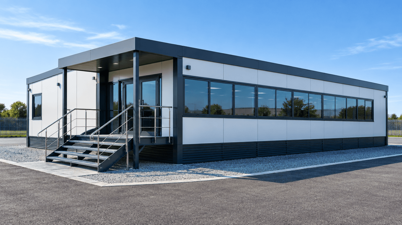 Executive modular site office — on site