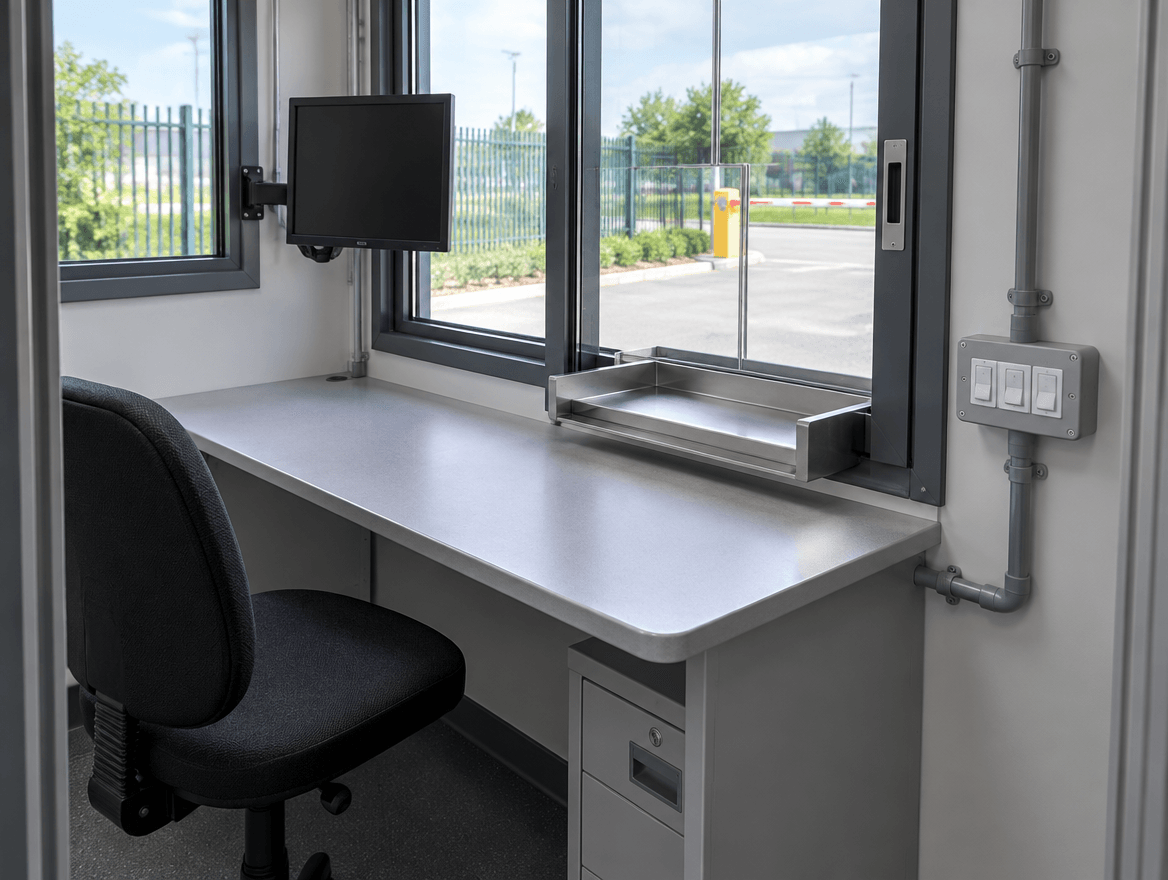 Modular security guard station — construction detail