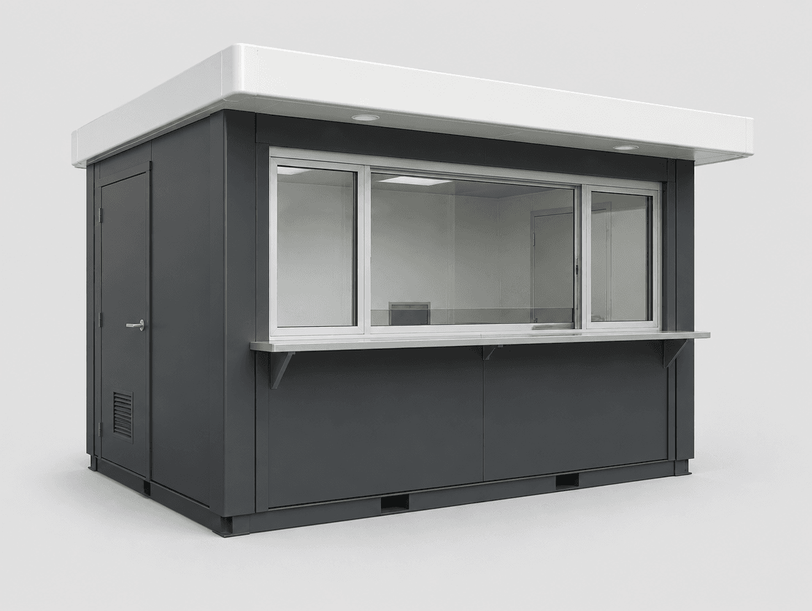 Modular ticket and utility kiosk — product photo
